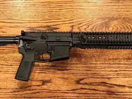 AR15 Ruger with spikes tactical upper 16in