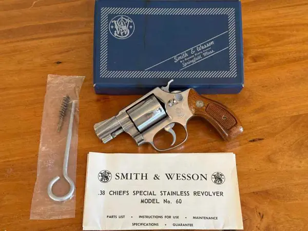 S&W Model 60 No Dash .38 Special Dated 1972