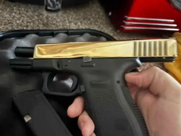 Glock 23 24k gold