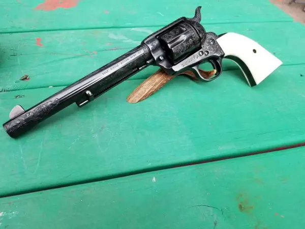 Colt SAA Engraved w/ Ivory Grips