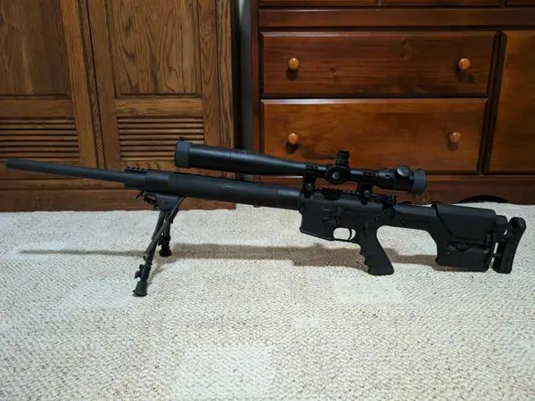 Rock River 24" bull barrel AR15 w/ scope