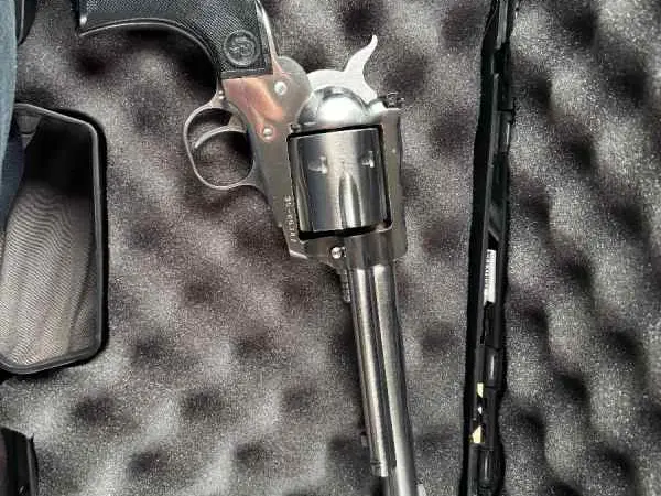 Stainless Ruger Blackhawk .357