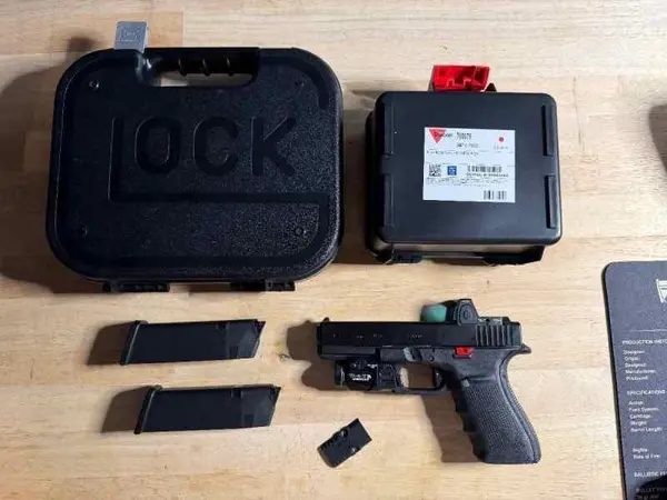 Gen4 Glock 21 MOS 45 acp with RMR and TLR