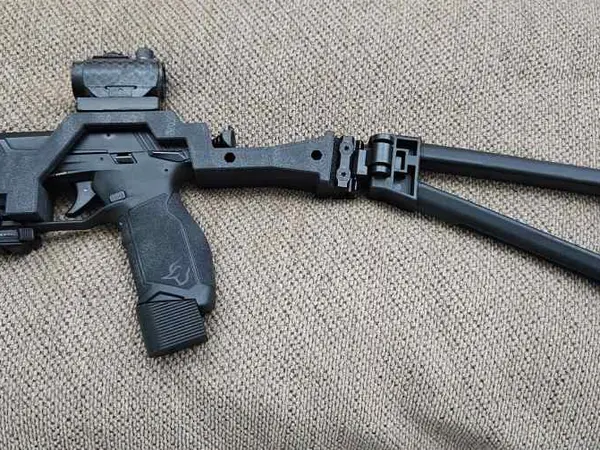 TX22 F RT. red dot, chassis, mags and laser.