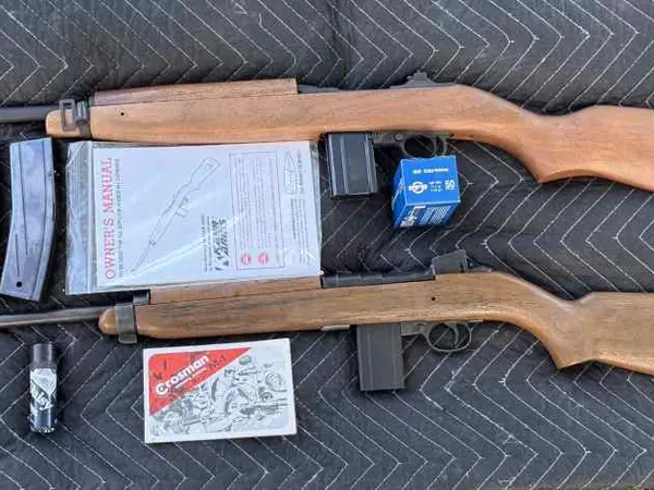 Auto-ordnance unused M-1 + Crosman vintage M-1