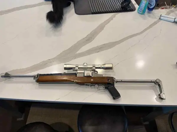 Ruger mini 14 pre-ban stainless with factory scope