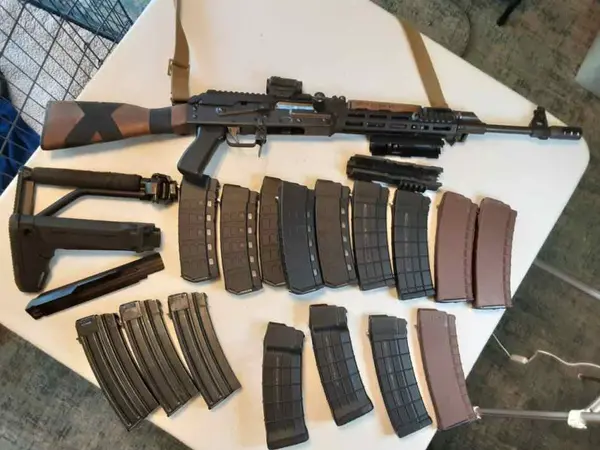 Zastava ZPAPM90 AK rifle with upgrades and mags!!!