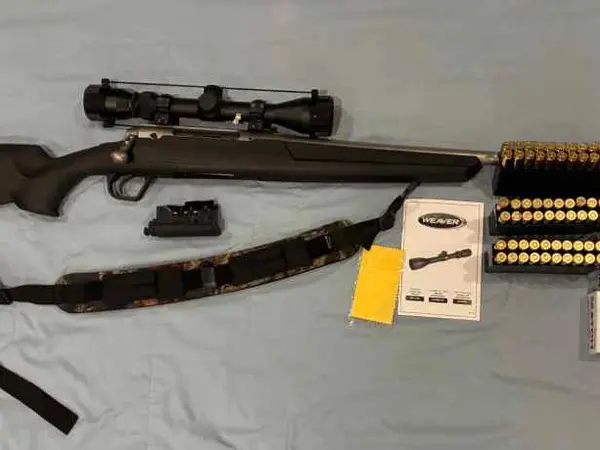 Savage Axis Stainless 6.5 Creedmore/3x9 Scope