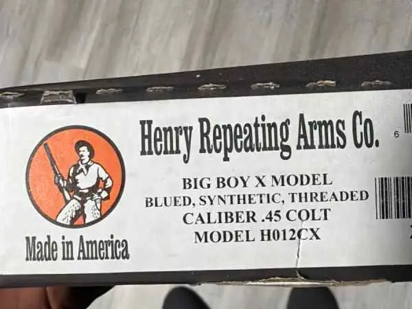 Henry BIG BOY X 45 Colt BNIB