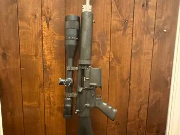 Armalite AR-10 T with Springfield 6-20 Scope