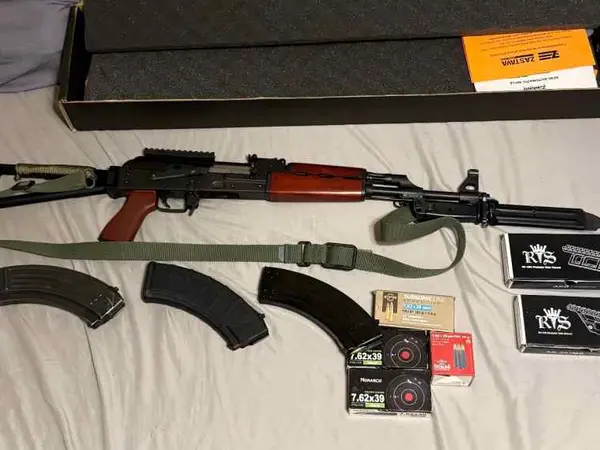 Rare Serbian Red ZPAP M70 Triangle Side Folder