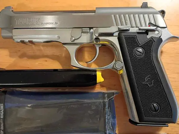 Taurus PT-92 Stainless/Chrome w/ Four (4) Magazine