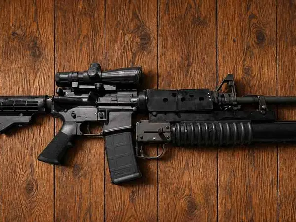 AR15 with FRT & M203 Grenade Launcher