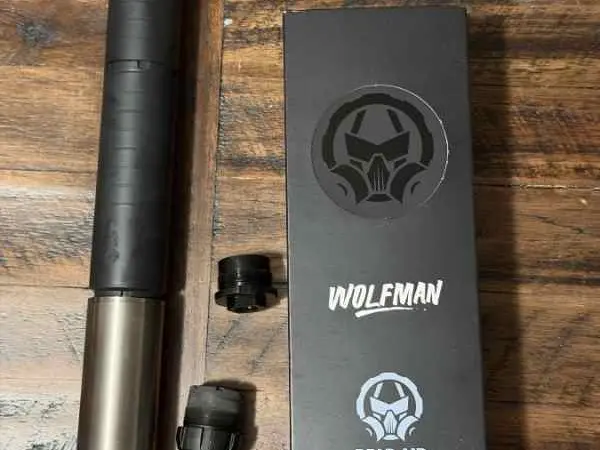 Dead Air Wolfman with 3 Lug and BRT SD Adapter