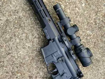 Geissele 13.9 P&W with Trijicon Accupoint 1-6