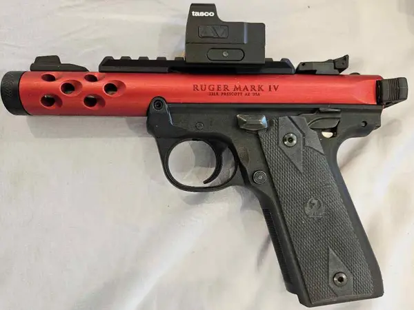 Ruger MK IV 22/45 Lite 22LR (Red/Suppressor Ready)