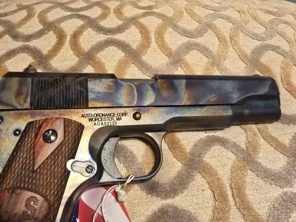 US Army Auto Ordnance 1911A1 hardened steel.