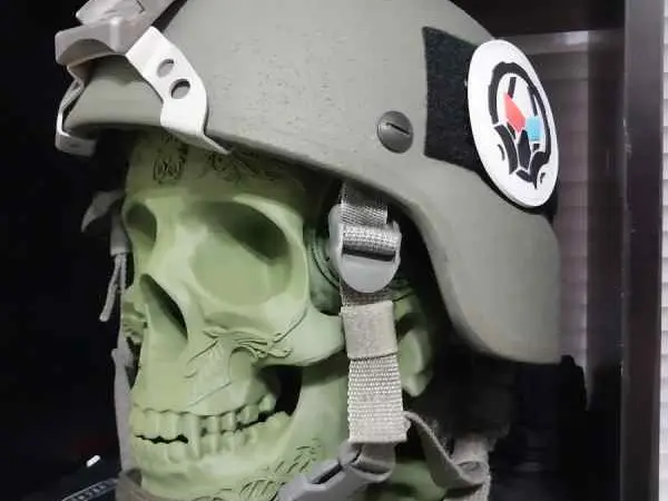 Helmet and vest with plates