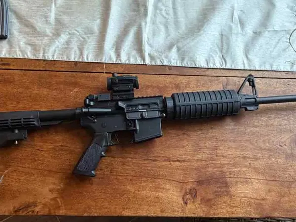 16" AR15 5.56 M4 Style with Red Dot Iron Sites