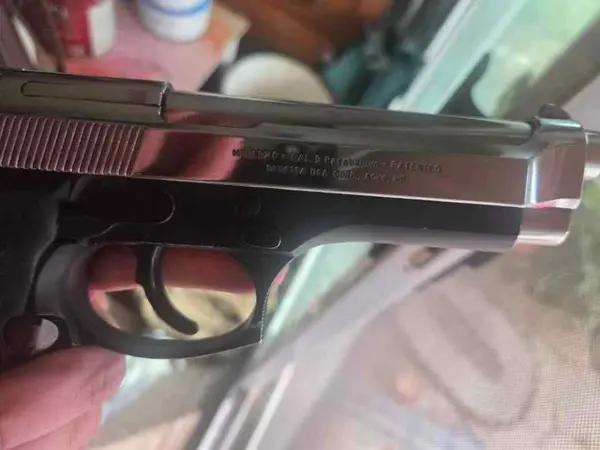 Beretta 92f chrome and mirror polished