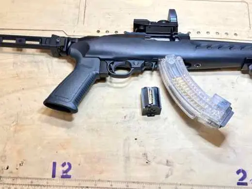 Ruger 22 Charger .22LR 8" Black, Picatinny Rail