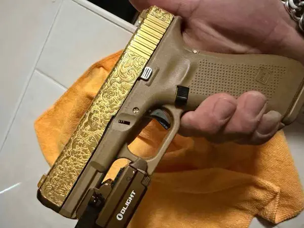 G19x gold plated and engraved