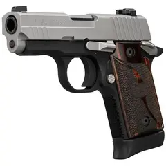 SIG Sauer P938 Micro 9mm, 3" Barrel, Rosewood Grips, 2-Tone - photo 2