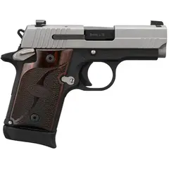 SIG Sauer P938 Micro 9mm, 3" Barrel, Rosewood Grips, 2-Tone - photo 4