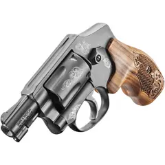 Smith & Wesson Model 442 Engraved J-Frame .38 S&W Special, 1.88" Barrel, Wood - photo 1