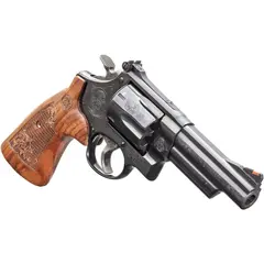Smith & Wesson Model 29 Engraved N-Frame 44 Magnum, 4" Barrel, Black/Wood - photo 2