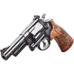 Smith & Wesson Model 29 Engraved N-Frame 44 Magnum, 4" Barrel, Black/Wood - photo 5