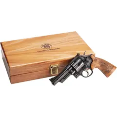 Smith & Wesson Model 29 Engraved N-Frame 44 Magnum, 4" Barrel, Black/Wood - photo 7
