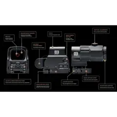 HHSV EXPS3-4 Holographic Sight & G45 Magnifier Black - photo 4