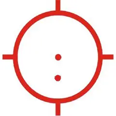 HWS EXPS2-2 Holographic 68 MOA Red Dot W/2 Dot Reticle Black - photo 2