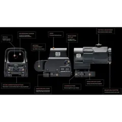 HHS-GRN ESPS2-0 Holographic Sight & G33 Magnifier Combo Blk - photo 8
