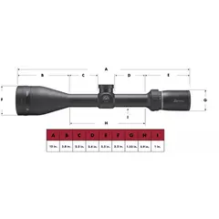 Droptine 22 Cal Calibrated 3-9x40mm SFP Ballistic Plex - photo 2