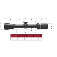 Droptine 3-9x40mm SFP Ballistic Plex Reticle Black - photo 4