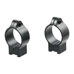 1" Low (0.35") 11mm CZ Rings, Black - photo 1
