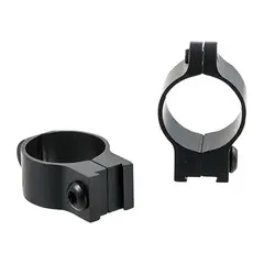 1" Low (0.35") 11mm CZ Rings, Black - photo 3