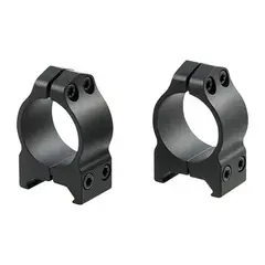 1" Low (0.750") Fixed Rings, Black - photo 1