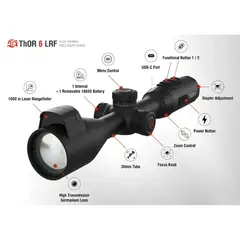 Elite 3.5-28x 384X288 Res Thermal Rifle Scope w/Laser - photo 7