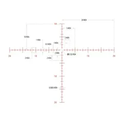 Tenmile HX 5-25x50mm Illum SFP Red MOA Center Dot, Black - photo 3