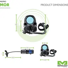 MOR PRO 4.3 MOA Green Dot/Laser pointer/IR Reflex Sight BLK - photo 4