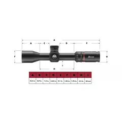 Veracity PH 2.5-12x42mm FFP Ill 3PW Wind MOA Reticle Black - photo 3