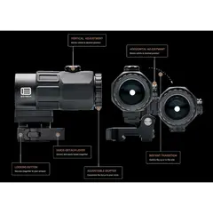 G43 3x Magnifier Micro w/QD Switch-To-Side Mount Black - photo 4