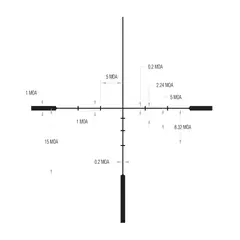 Huron 3-12x40mm SFP BDC Hunter Holds Reticle Black - photo 6
