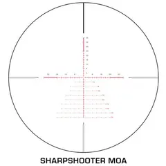 Warhawk Precision 5-25x56mm FFP Illum Sharpshooter MOA Black - photo 1