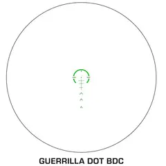 Arrowhead LPVO 1-10x24mm SFP Ill Guerrilla Dot BDC-Green Blk - photo 2