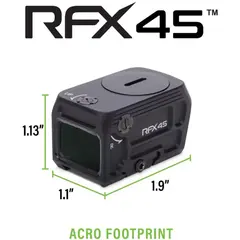 RFX45 Closed Green Dot Reflex Sight W/Glock MOS Adapter BLK - photo 7