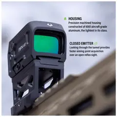 RFX45 Closed Green Dot Reflex Sight W/Glock MOS Adapter BLK - photo 9